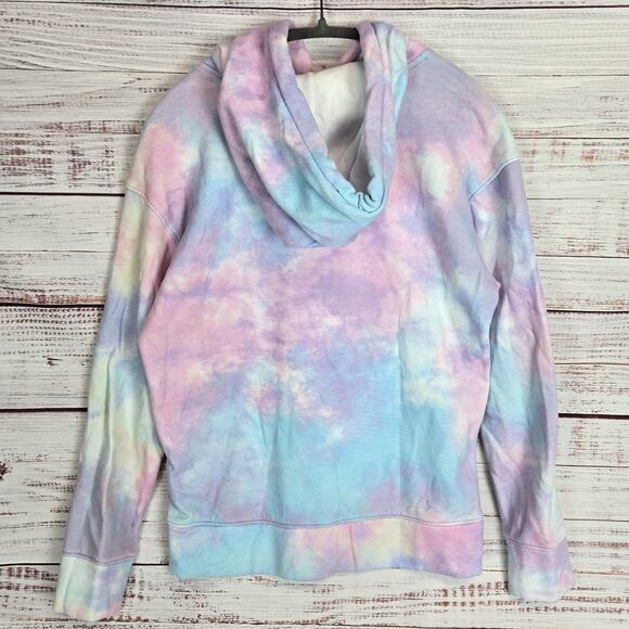 Hollister Must Have Collection Tie Dye Hood Sweatshirt S Pastel Pullover Sweater - Picture 2 of 10